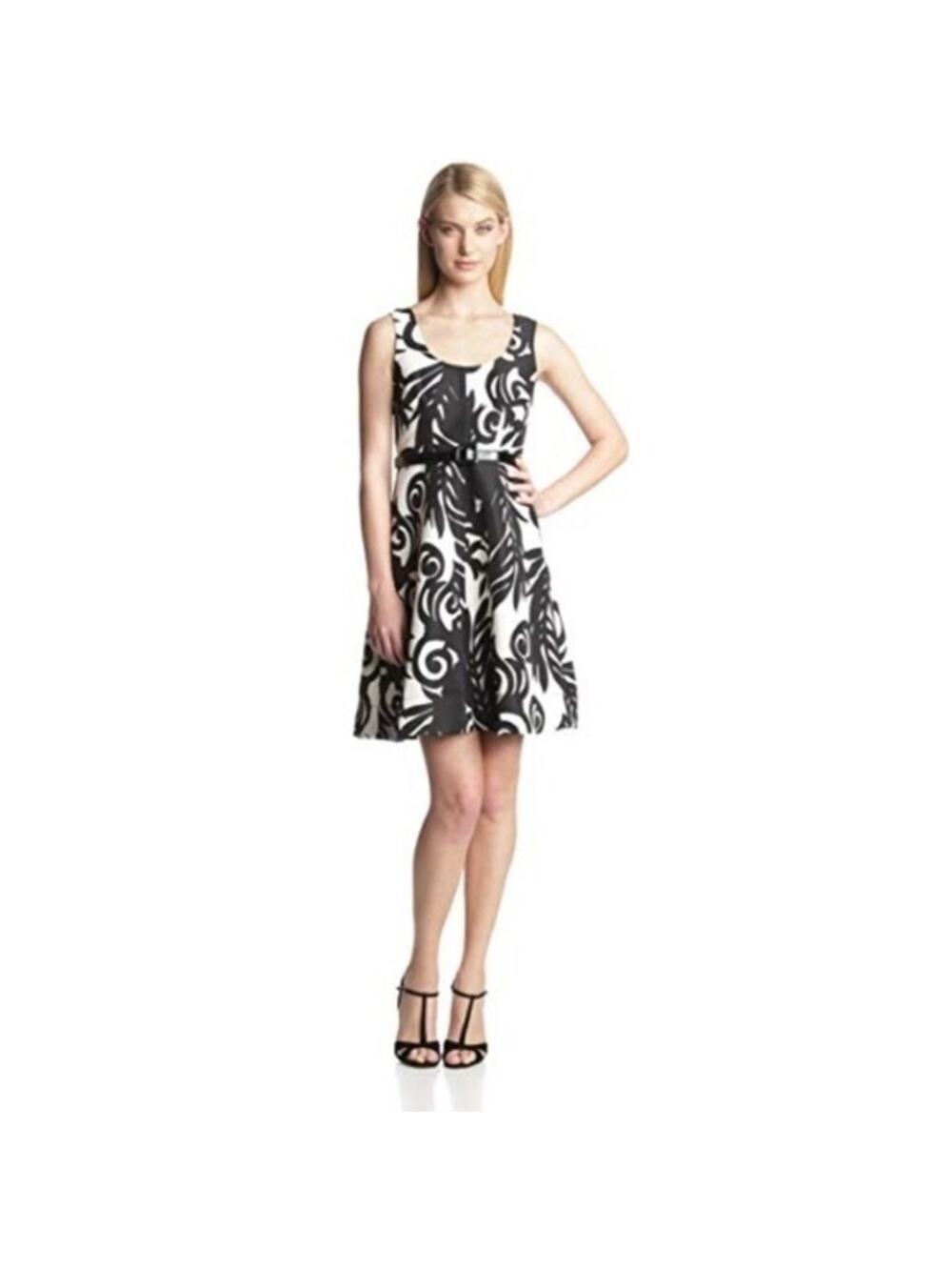 Plenty By Tracy Reese fit and flare leaf Mona Dress size 8